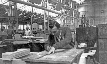 Pattern shop at Davy and United Engineering Company, Prince of Wales Road