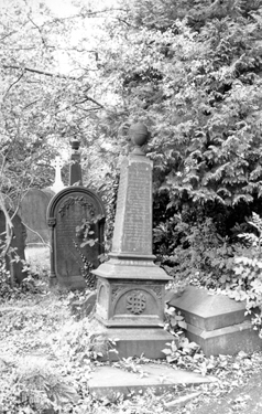 Gravestone in Crookes Cemetery