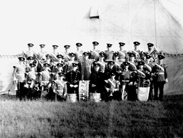 Hallamshire Battalion Military Band at camp