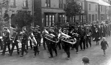 Unidentified Brass Band in unidentified parade