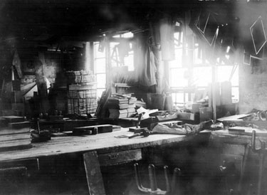 Wood Workshop, No. 29 Cavendish Street, belonging to Cornelius Henry Lea, cabinet case maker