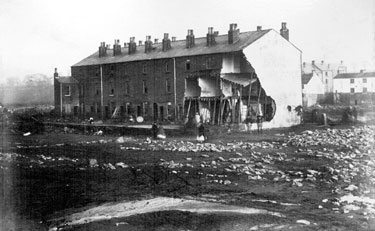 Sheffield Flood, Remains of Brick Row, Holme Lane, Hillsborough