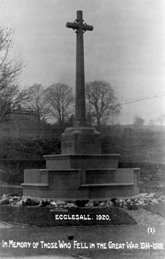Ecclesall War Memorial, In Memory of those who fell in the Great War, 1914-1918, Ecclesall Road South, at the front of All Saints' Church