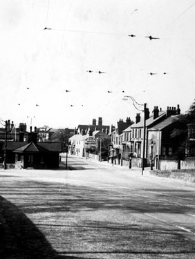 Pitsmoor Toll Bar House, junction of Burngreave Road and Pitsmoor Road (right) with the Bay Horse public house visible in the background