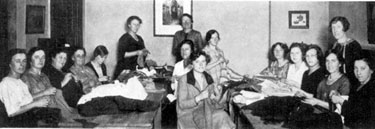 The Dressmaking Class, Helen Wilson Settlement, Rutland Hall, Hicks Street, Neepsend