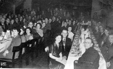 Sheffield Wholesale House Christmas dinner and dance at Mappin Street (probably the Blind Institute).