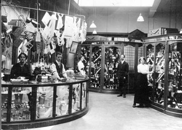 Brightside and Carbrook Co-op Society Ltd., No. 18-20 Page Hall Road, Manager Alf Sparkes in the centre