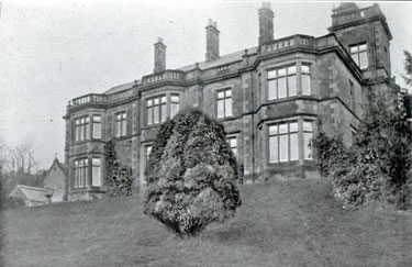 Rear view of the new Home for the Orphan Girls of Teachers, Tapton Grange, Tapton Park Road, opened 23rd August 1928