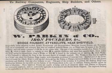 W. Parkin and Co., iron founders, Bridge Foundry, Washford Road, Attercliffe