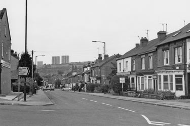 Wolseley Road with Claywood Flats in the background
