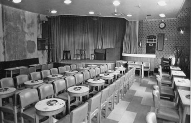 Concert room, Attercliffe Non Political Club (known locally as Attercliffe Non Pots), No. 429 Effingham Road 