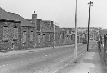Old Crucible furnaces, Kayser Ellison and Co., Darnall Steel Works, Wilfrid Road looking towards Darnall Road