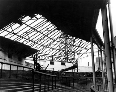 Demolition of Stand, Sheffield United FC., Bramall Lane Football Ground  