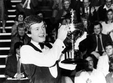 Steve Davis, winner of the Embassy World Snooker Championship, Crucible Theatre, Tudor Square