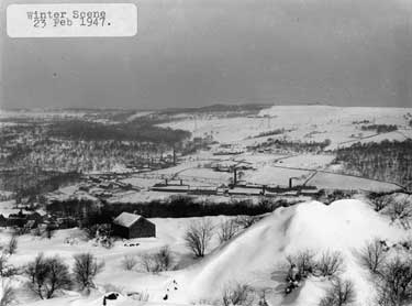 Oughtibridge. Winter scene, 23 February 1947