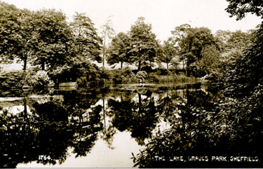 The lake, Graves Park