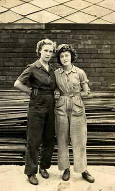 Female workers at Rip Bits factory, Sheffield during Second World War