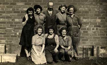 Workers at Rip Bits factory, Sheffield during Second World War