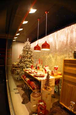 Christmas shop window display, John Lewis, department store, Barkers Pool