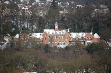 Whiteley Wood House (photographed from behind Trap Lane in Bents Green) (former George Woofindin Convalescent Home)