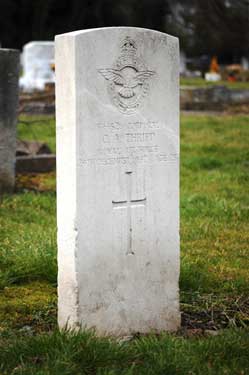 Memorial to Corporal (544526) Cyril Albert Thripp, Royal Air Force, 29 Dec 1942, aged 23, Abbey Lane Cemetery