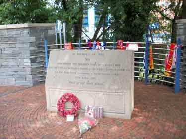 Hillsborough Disaster Memorial, Leppings Lane