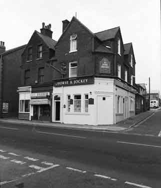 Horse and Jockey public house, No. 638 Attercliffe Road at junction with (right) Baltic Road 