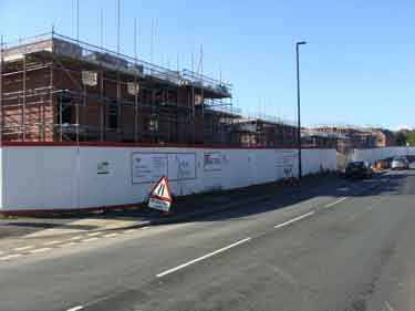 New housing being constructed on junction of Cricket Inn Road and Cricket Inn Crescent, Wybourn