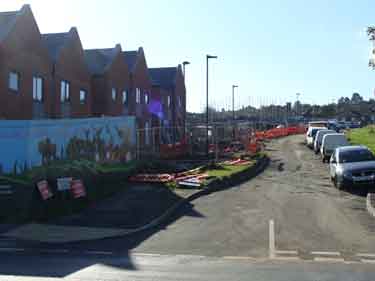 New housing being constructed on junction of Cricket Inn Road and Maltravers Place, Wybourn