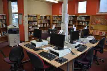 Computer area, Woodseats Library, Chesterfield Road