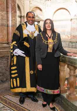 Councillor Talib Hussain, Lord Mayor, 2015 - 16 and Lady Mayoress