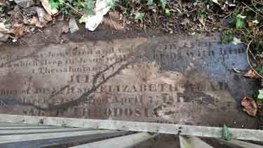 Grave of Read family, Zion Chapel, Attercliffe