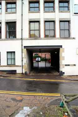 Entrance to former John Watts Ltd premises, cutlery manufacturers, Lambert Street