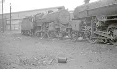A pair of the mixed-traffic Crab class on Grimesthorpe shed.