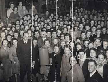 Women workers during World War Two at Tinsley Wire, Shepcote Lane, Sheffield