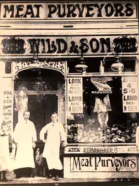 Edward Wild and Son Butchers, 425 London Road, c. 1905
