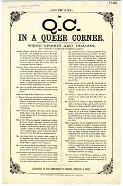 A Q. C., in a Queer Corner … dedicated to the Committees of Messrs Roebuck and Price, c. 1868