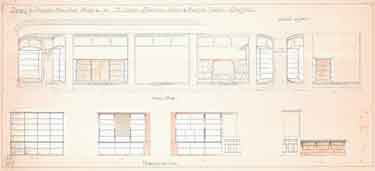 Proposed new shop fittings for George Sharman and Co., grocers, provisions and wine merchants, Glossop Road, Sheffield