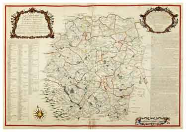 Map of the Southern Part of the West Riding of the County of York by Joseph Dickinson