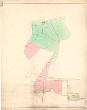 Plan of Tom Field Farm, and other fields between Clarkehouse Road and the Porter, c. 1810