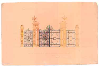 Weston Park - design for entrance gates