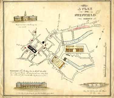 Plan of the Sheffield Markets, [c.1826]