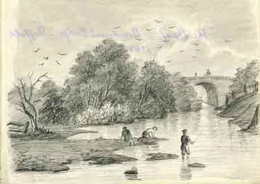 The Sheaf, Boardman's Bridge, sketched by John Holland Brammall (when a boy)