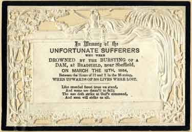 Sheffield Flood Memorial Card