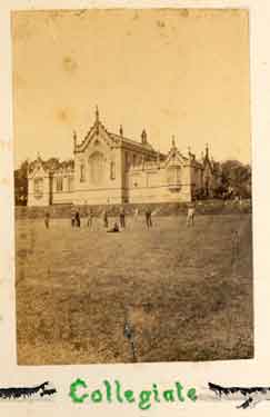 Collegiate School, Collegiate Crescent, Sheffield, c. 1870, which later became Sheffield Royal Grammar School