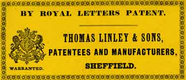 Thomas Linley and Sons, Bellows and Portable Forge Manufacturers, 1 Stanley Street - advertisement for circular bellows and portable forges, etc
