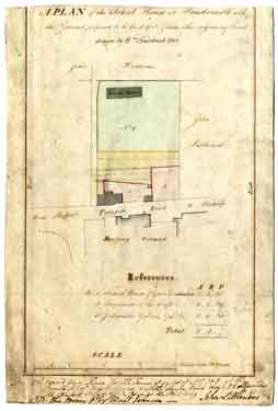 Plan of The School House at Handsworth with the Ground proposed to be laid to it, and some other adjoining Land
