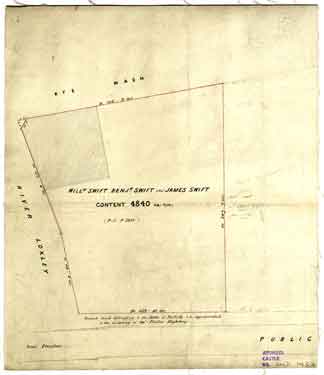 Plan of a lot bounded by Penistone Road just south of the junction with Livesley Street, the River Loxley and the Bye Wash