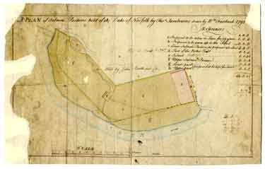 Plan of Salmon Pastures held of the Duke of Norfolk by Thos. Sambourne