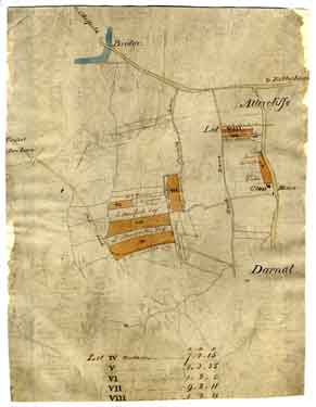 A [sale] plan of part of Attercliffe and Darnall on either side of Staniforth Road, bounded on the north-east by Darnall Road, on the south east by Acres Hill, and on the north by Attercliffe Road, [1820s]